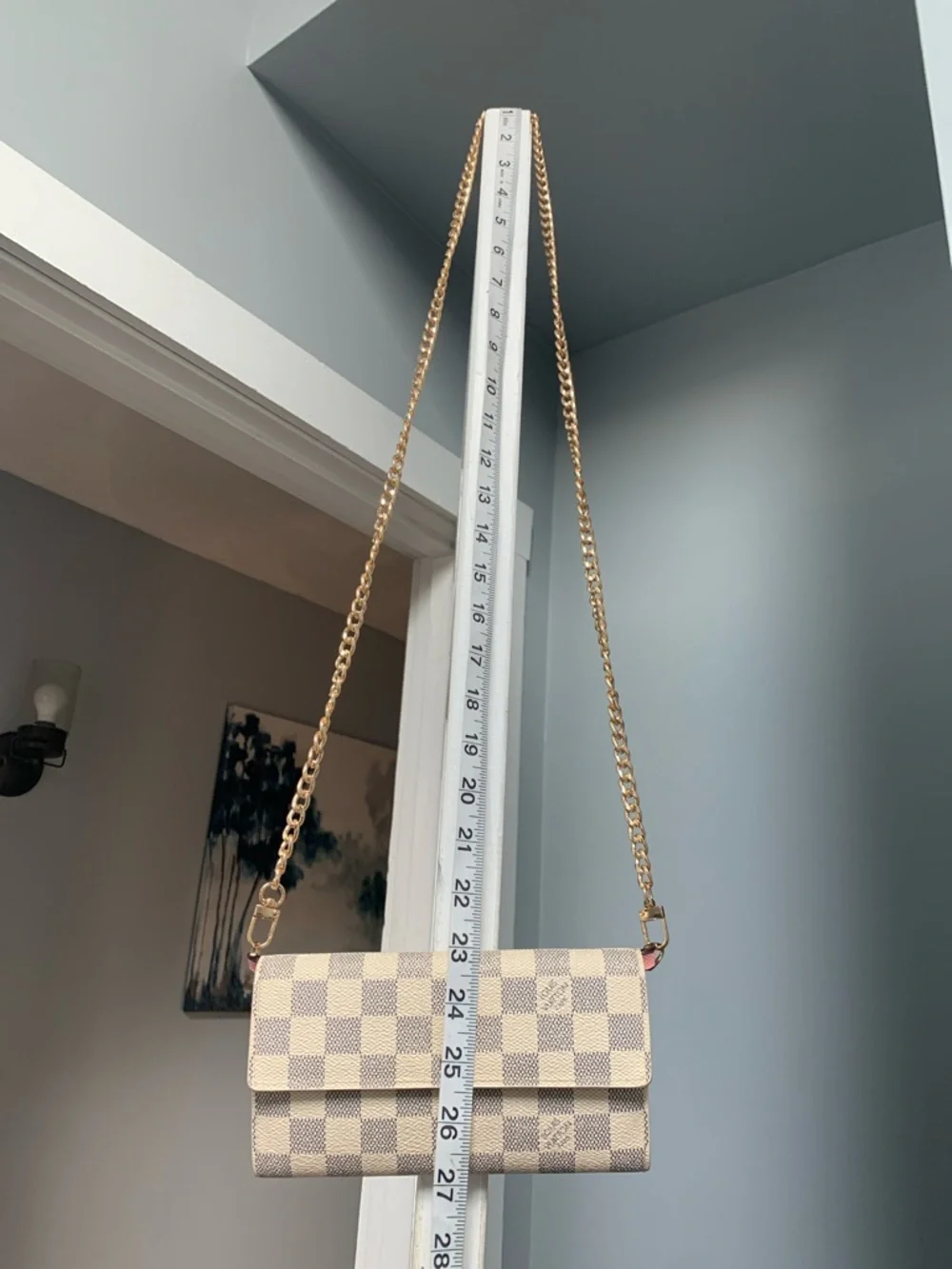 2007 authentic Louis Vuitton Damier Azur Sarah wallet w/ box & conversion kit. - Picture 3 of 16